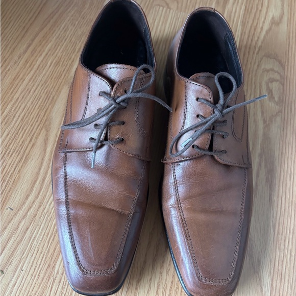 Brown Leather Boys or Mens  Dress Shoes - Picture 2 of 5